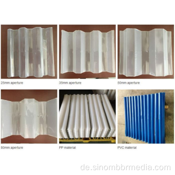 PP- oder PVC -Material Lamella -Platten -Siedlerrohr für feste Flüssigkeitsabtrennung